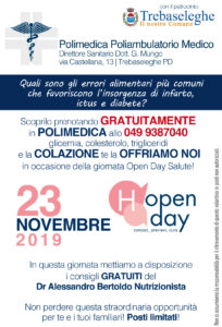 Polimedica Open Day Salute 23 novembre